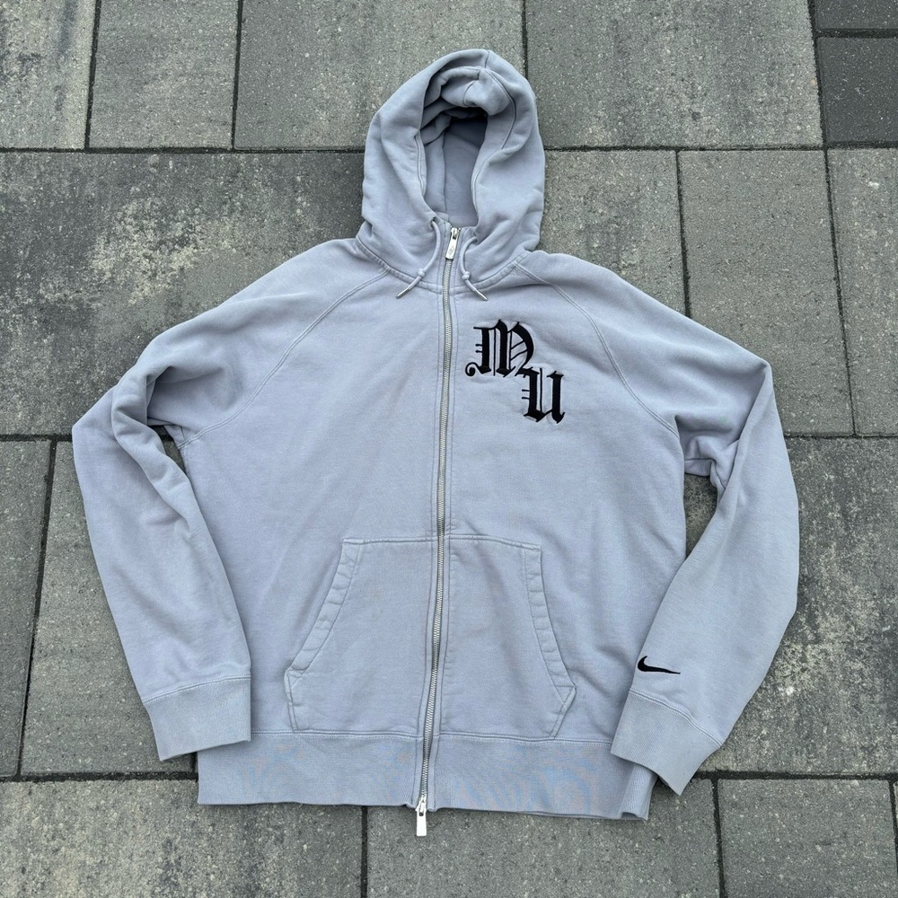 Nike manchester united zip hoodie grey